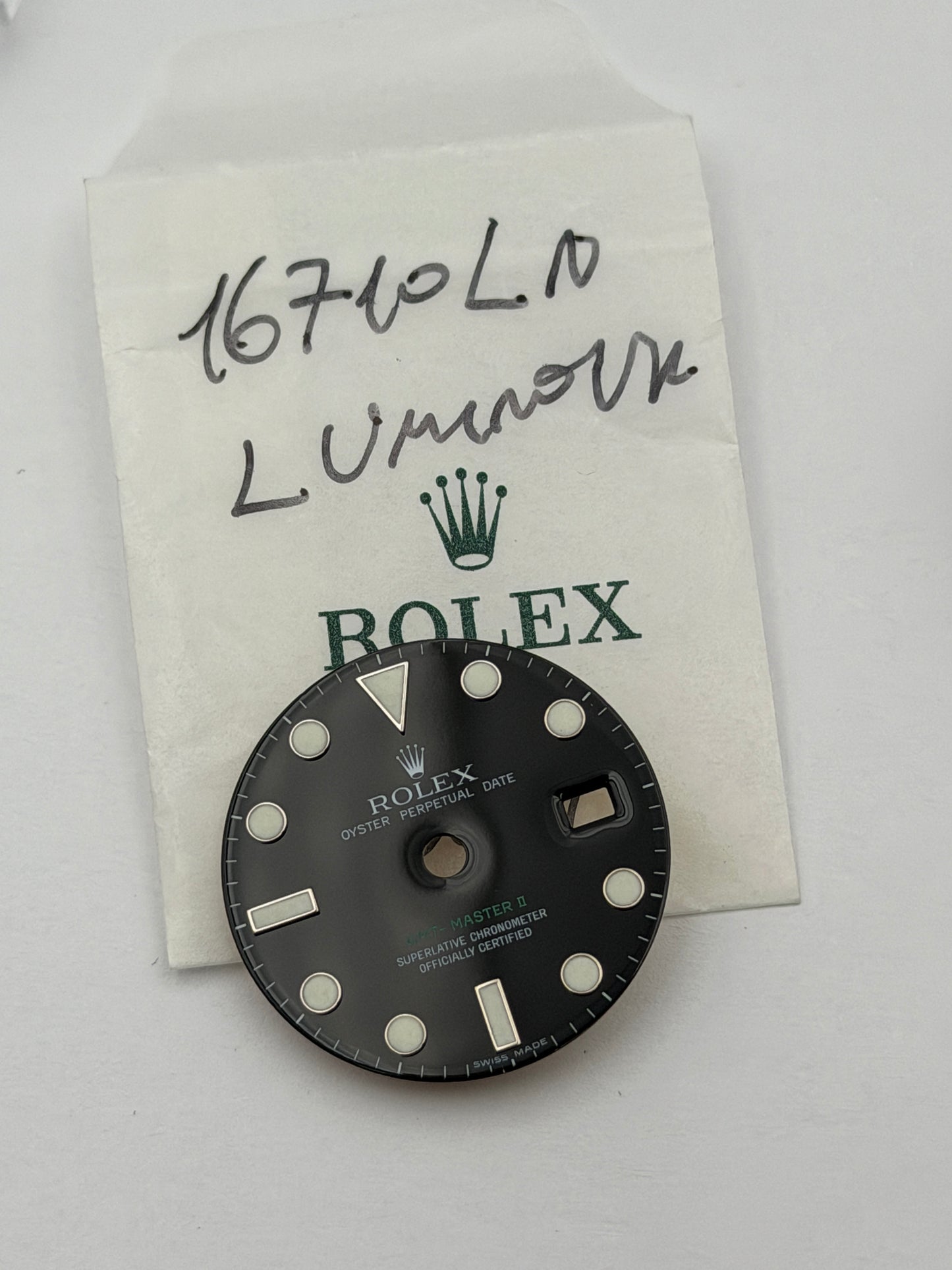 Rolex gmt master 2 16710ln dial quadrante originale genuine