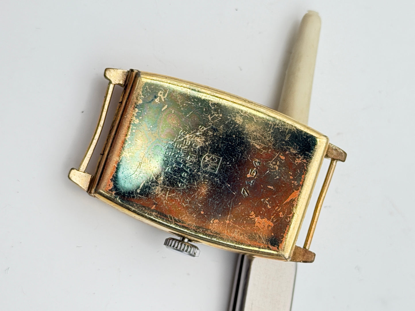 anonimo art decò p110 22x37mm watch vintage