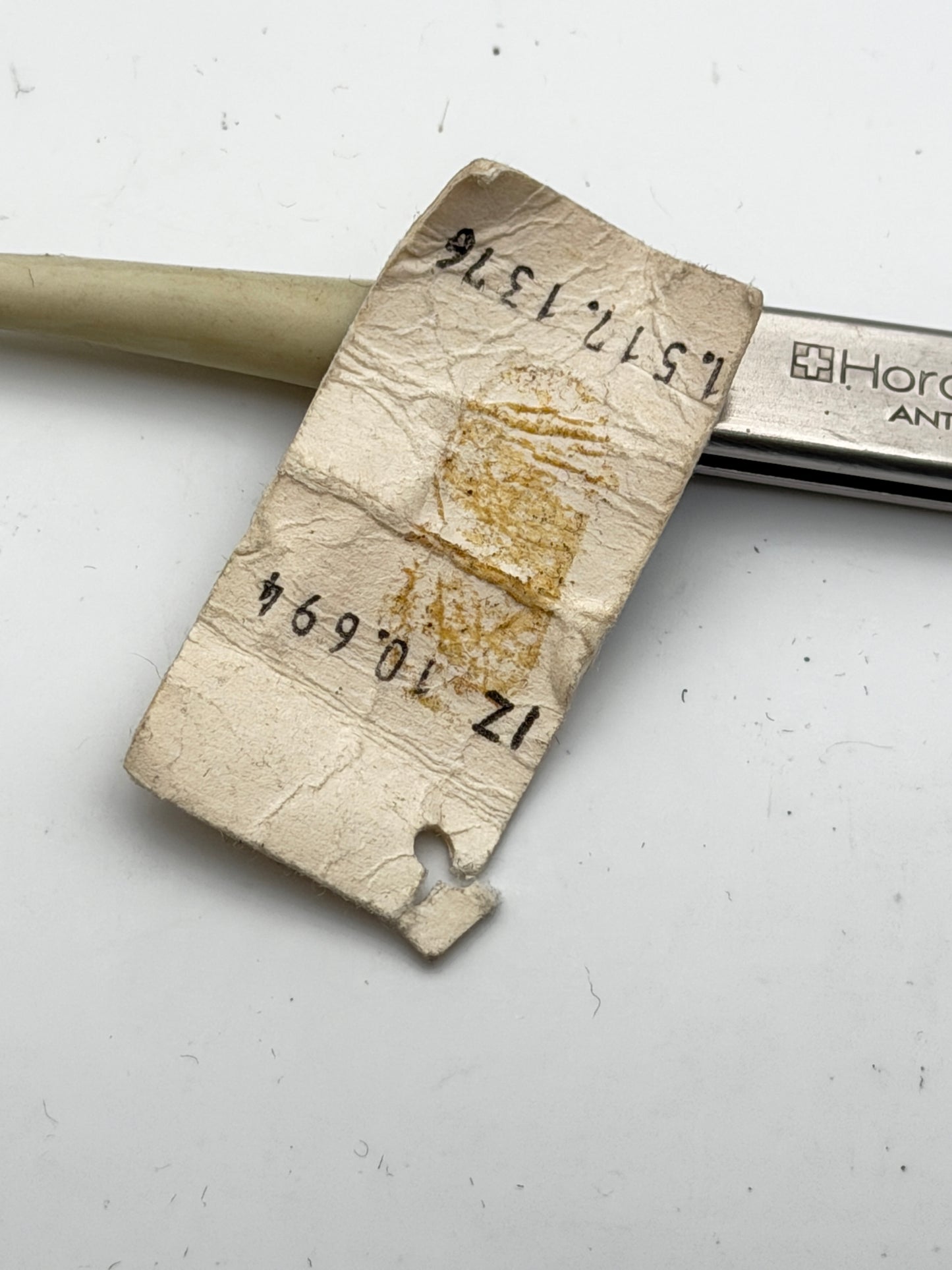 tissot tag cartellino vintage