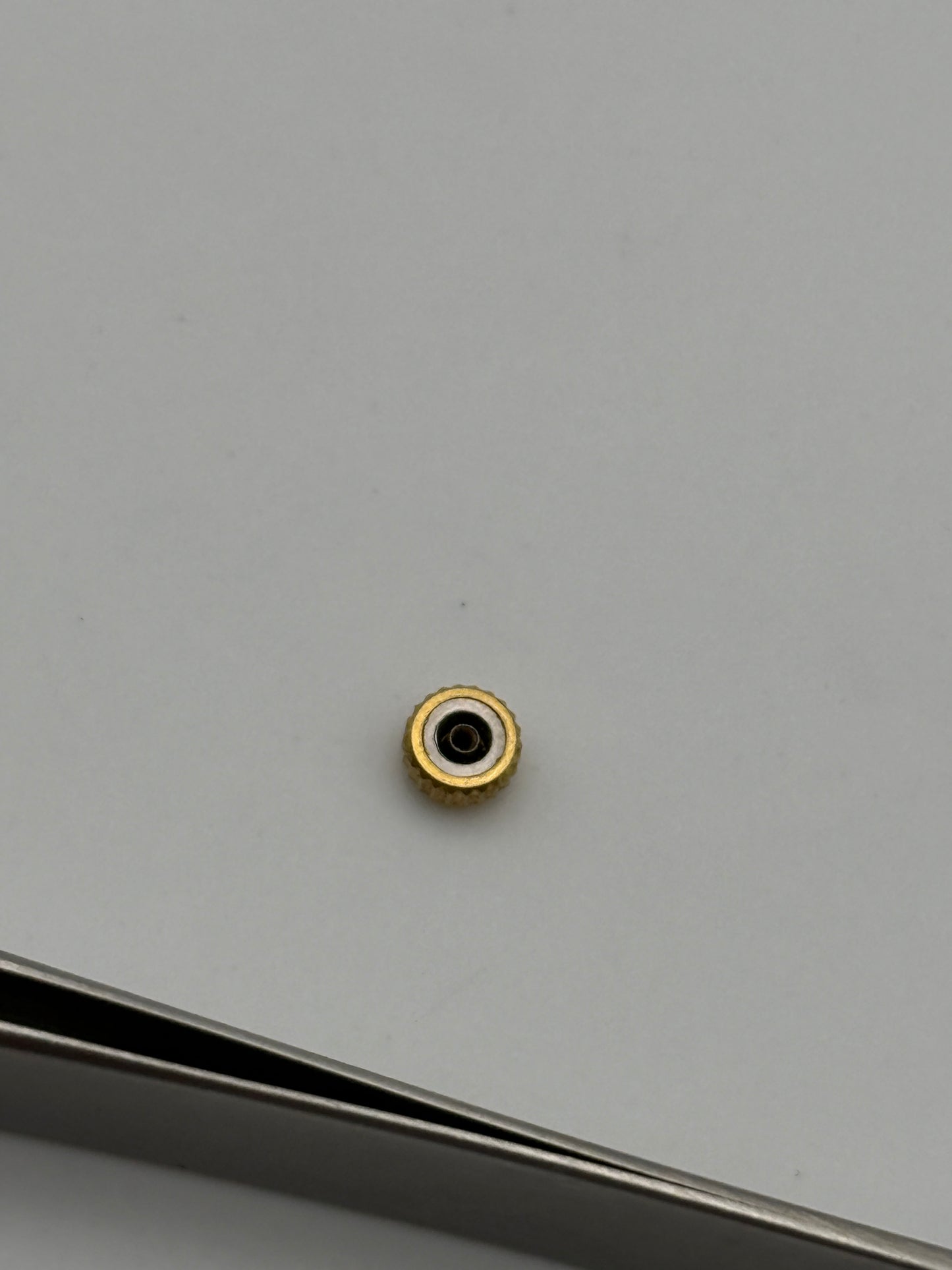 Omega corona crown waterproof impermeabile gold plated 4.7x2.5mm