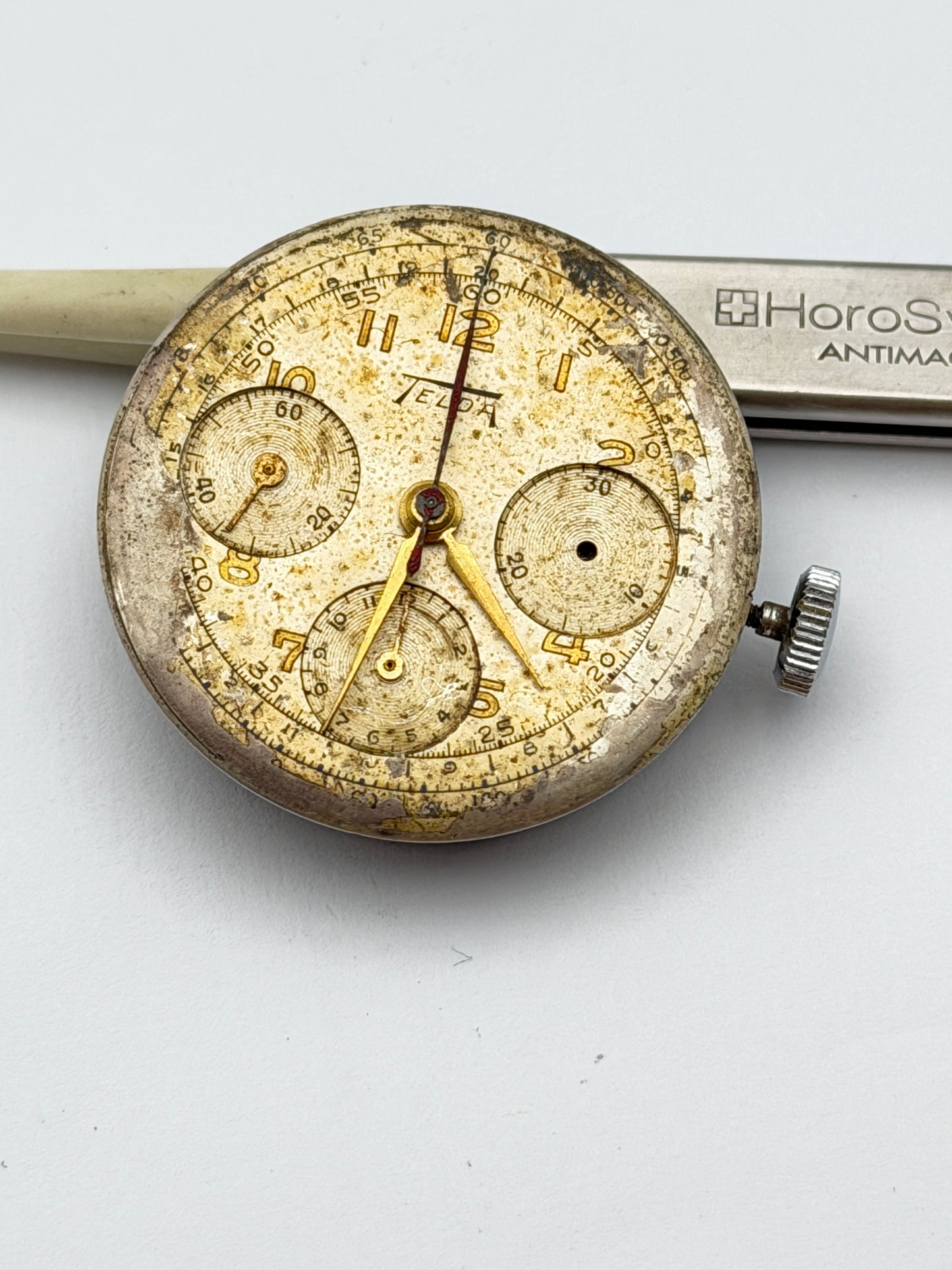 venus chrono movement movimento 3 counters