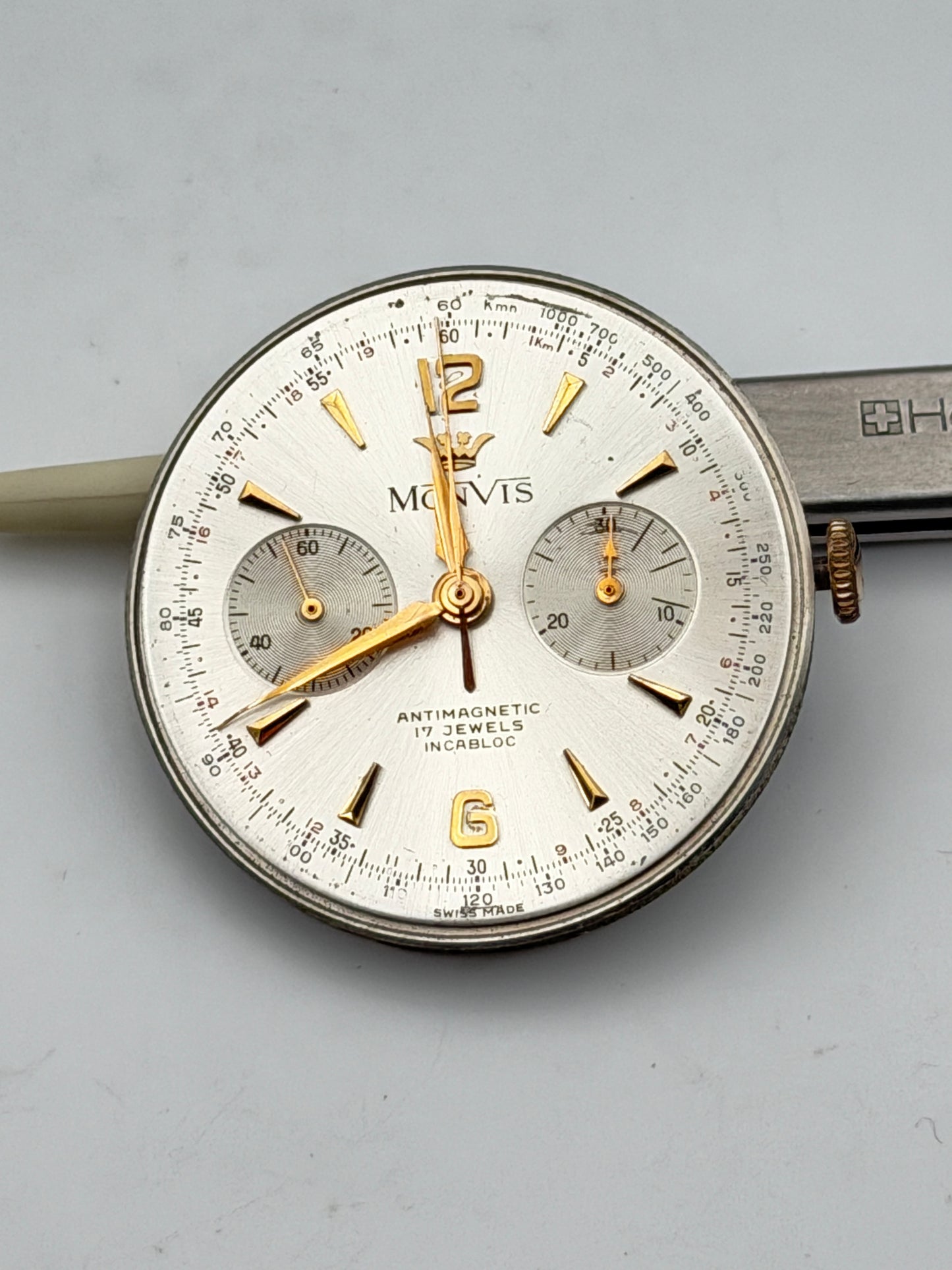 monvis landeron 51 movement movimento chronograph