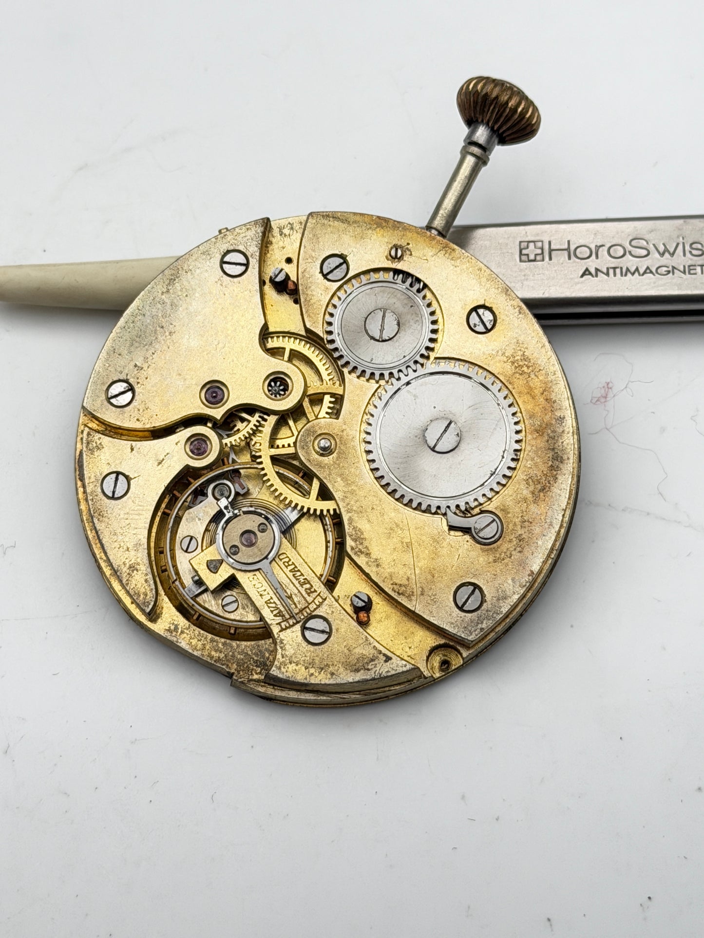 national watch co.chaux de fonds 42mm pocket watch movement movimento