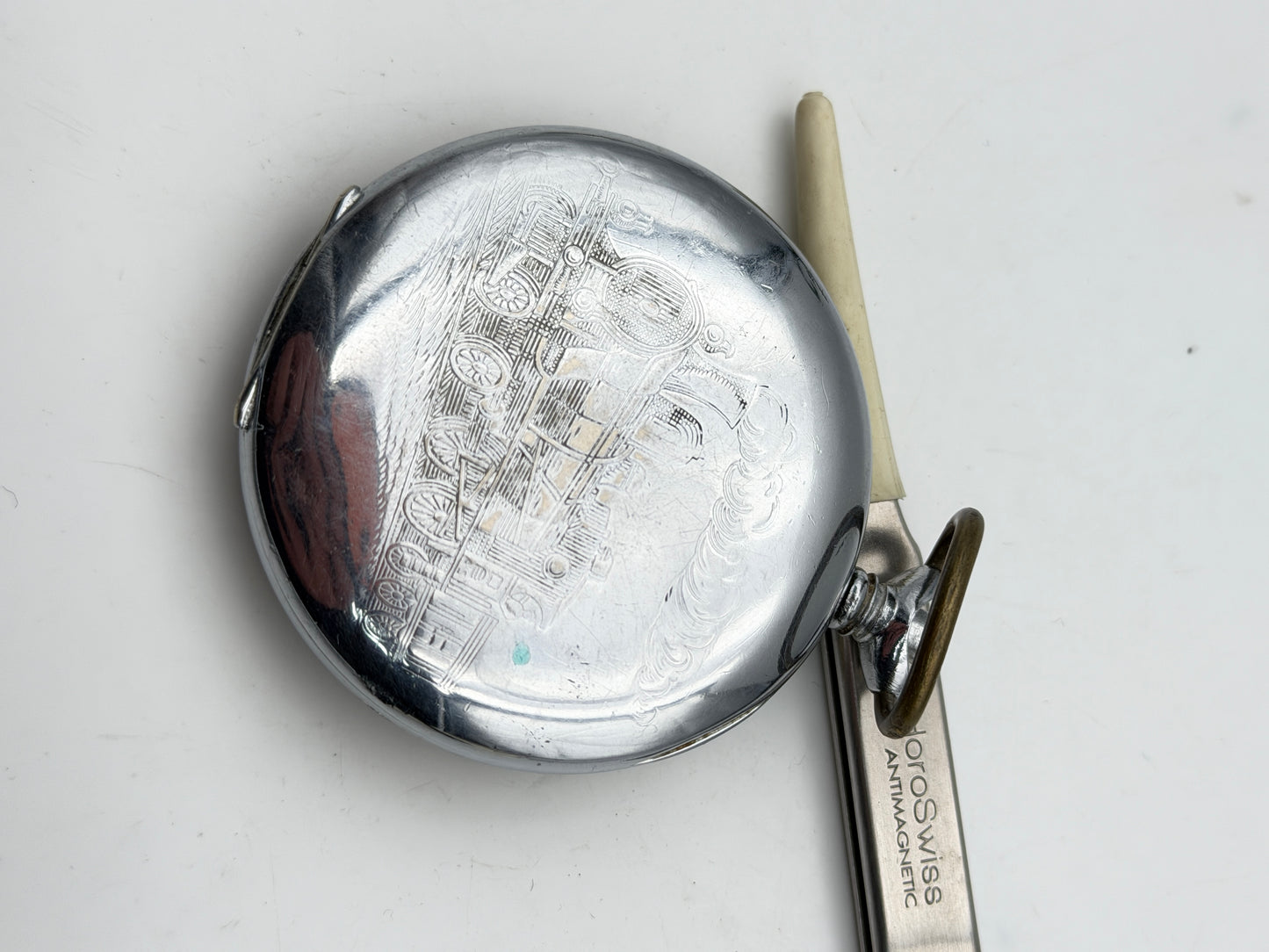 ancre de precision fs 50mm cassa case pocket watch