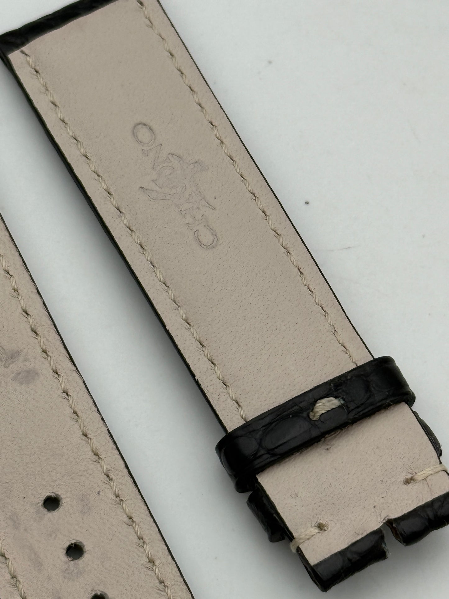 eberhard chrono 4 20mm cinturino strap leather pelle new nuovo