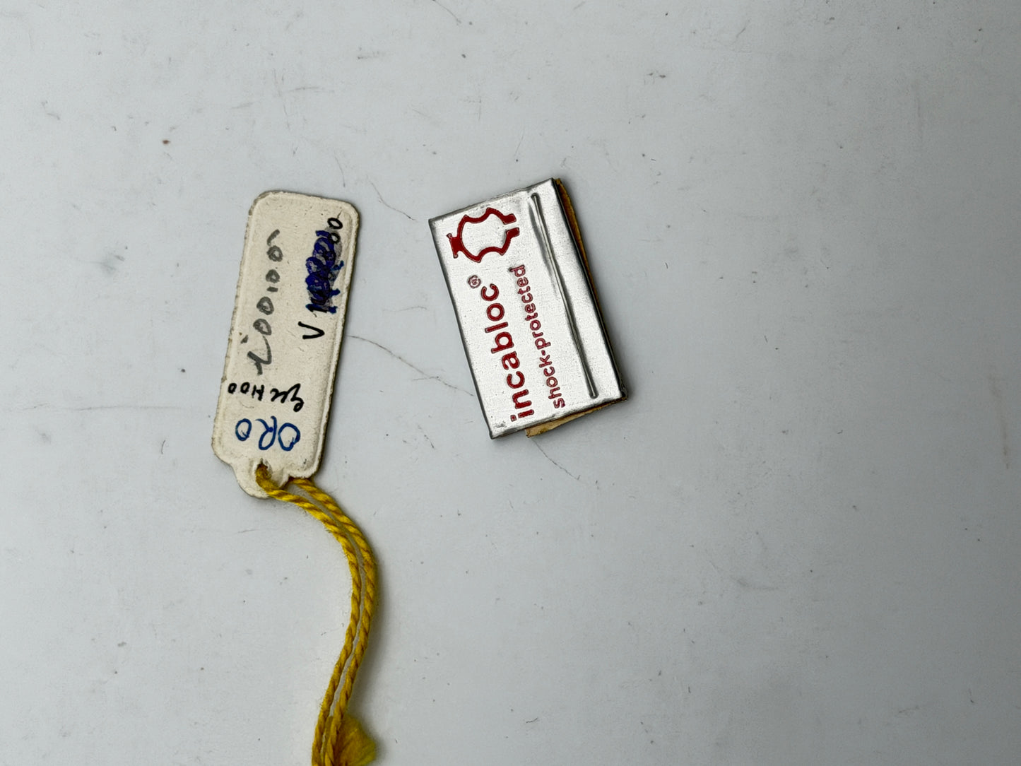 aureole tag cartellino vintage