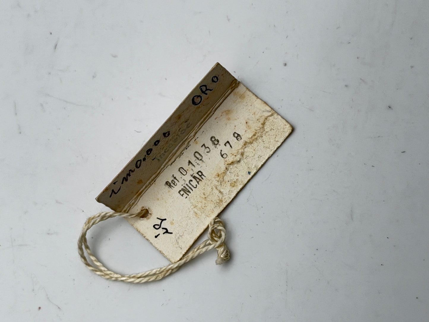 enciar tag cartellino vintage