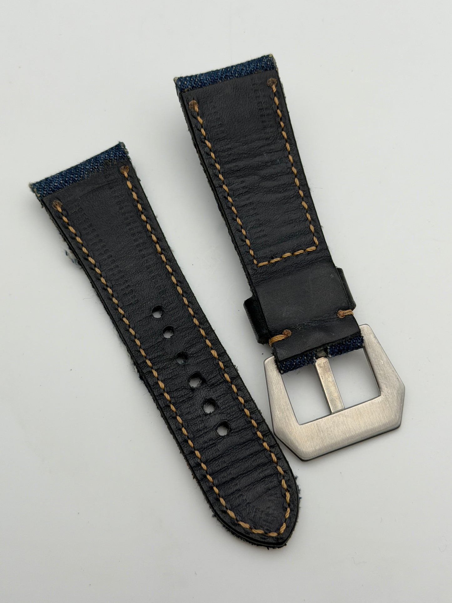 panerai 26mm cinturino strap pelle leather