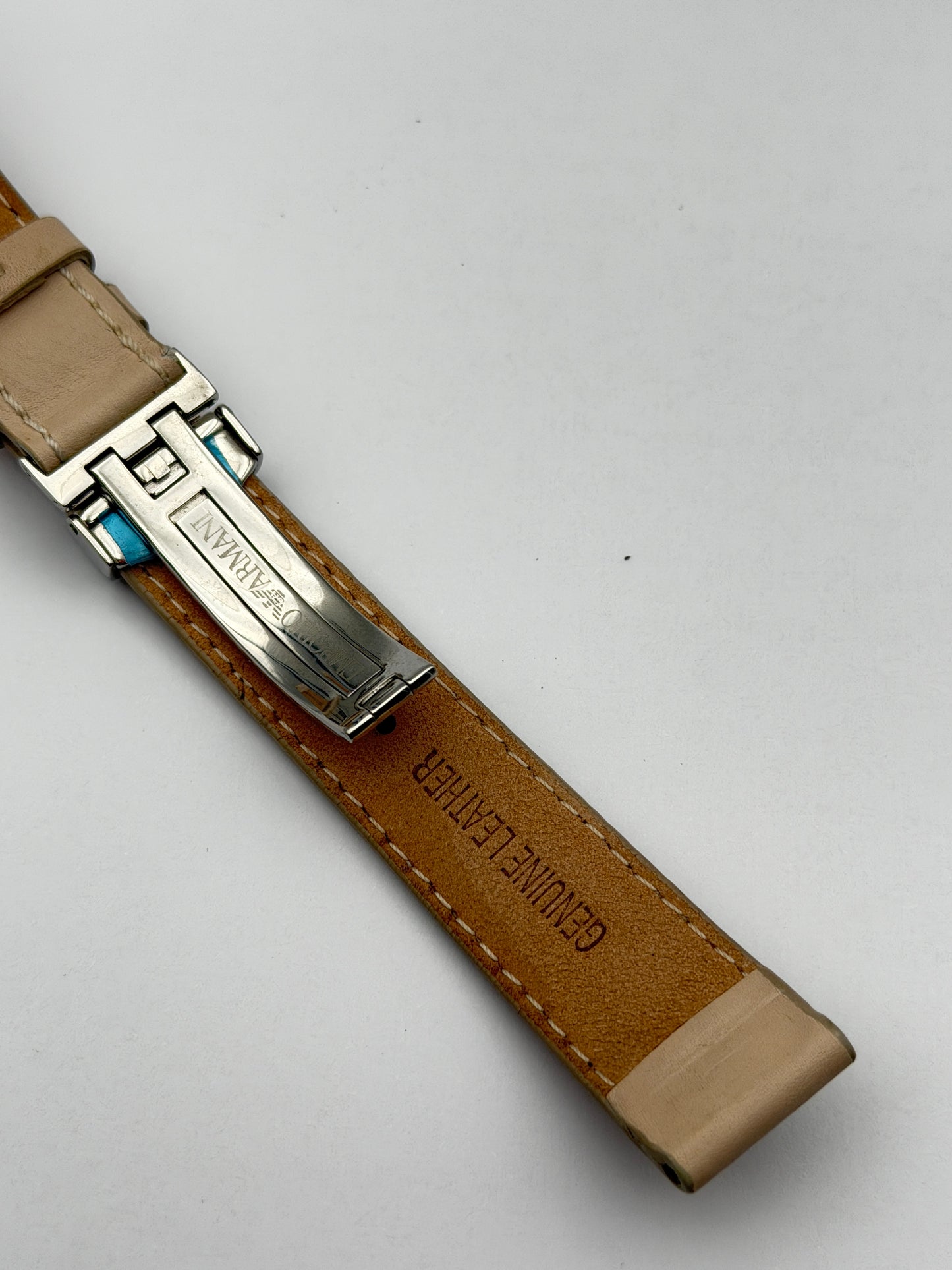 emporio armani 18mm cinturino strap leather