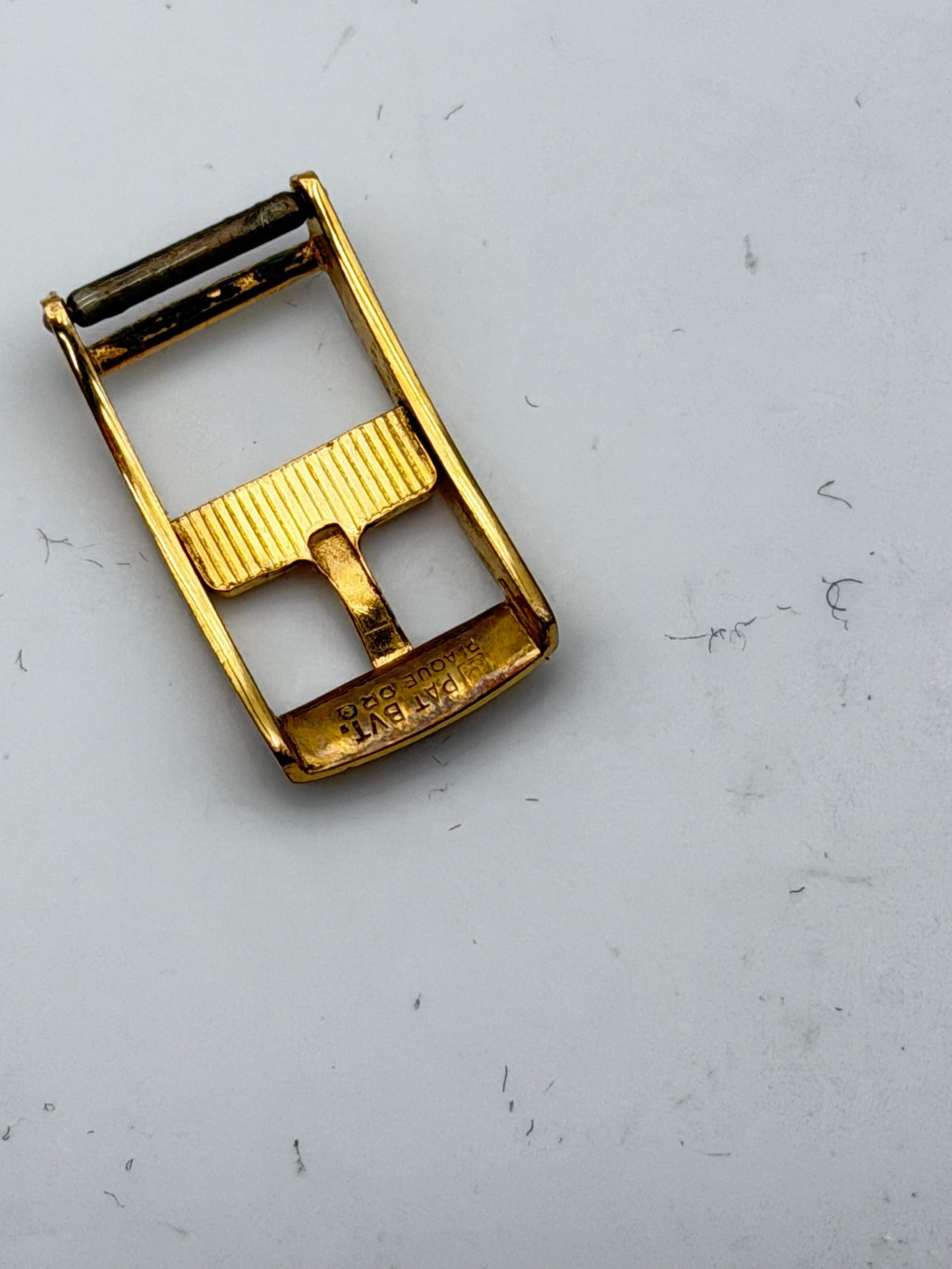 Omega fibbia buckle 10mm gold plated