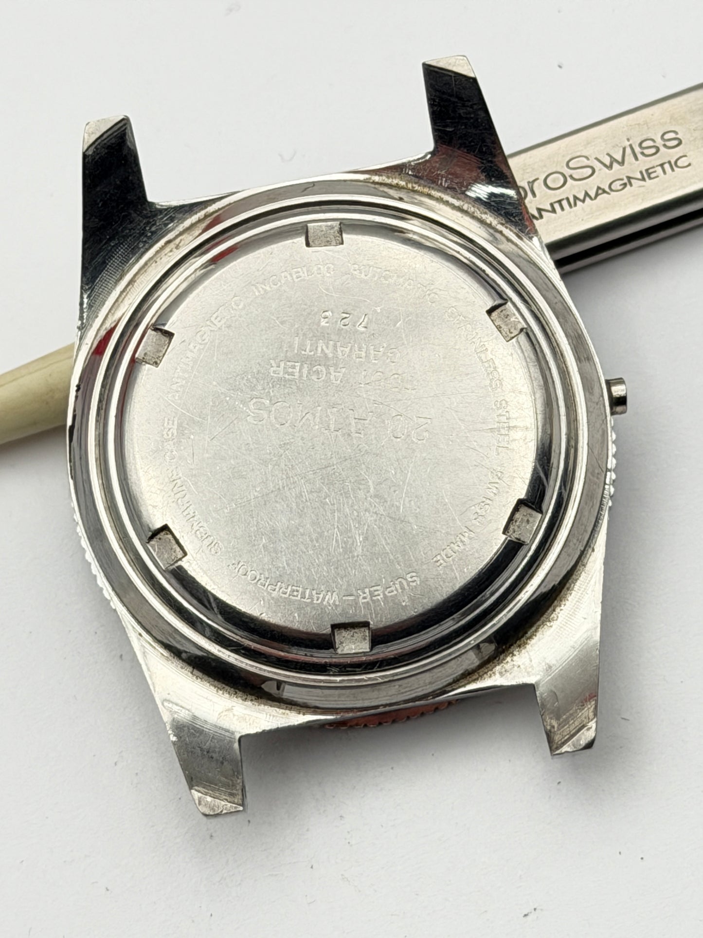 diver cassa case vintage calypsomatic 20atmos 38mm
