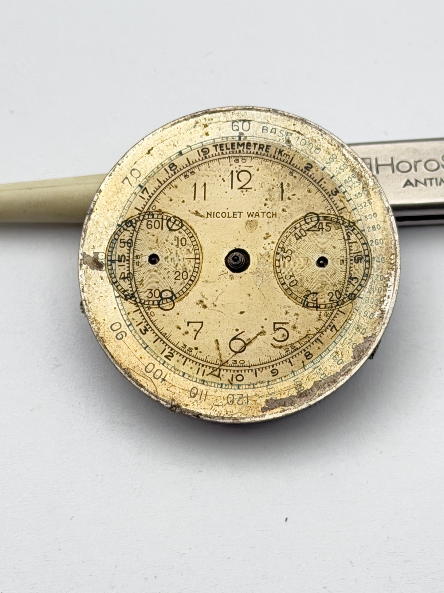nicolet watch landeron 39 chronograph movement movimento