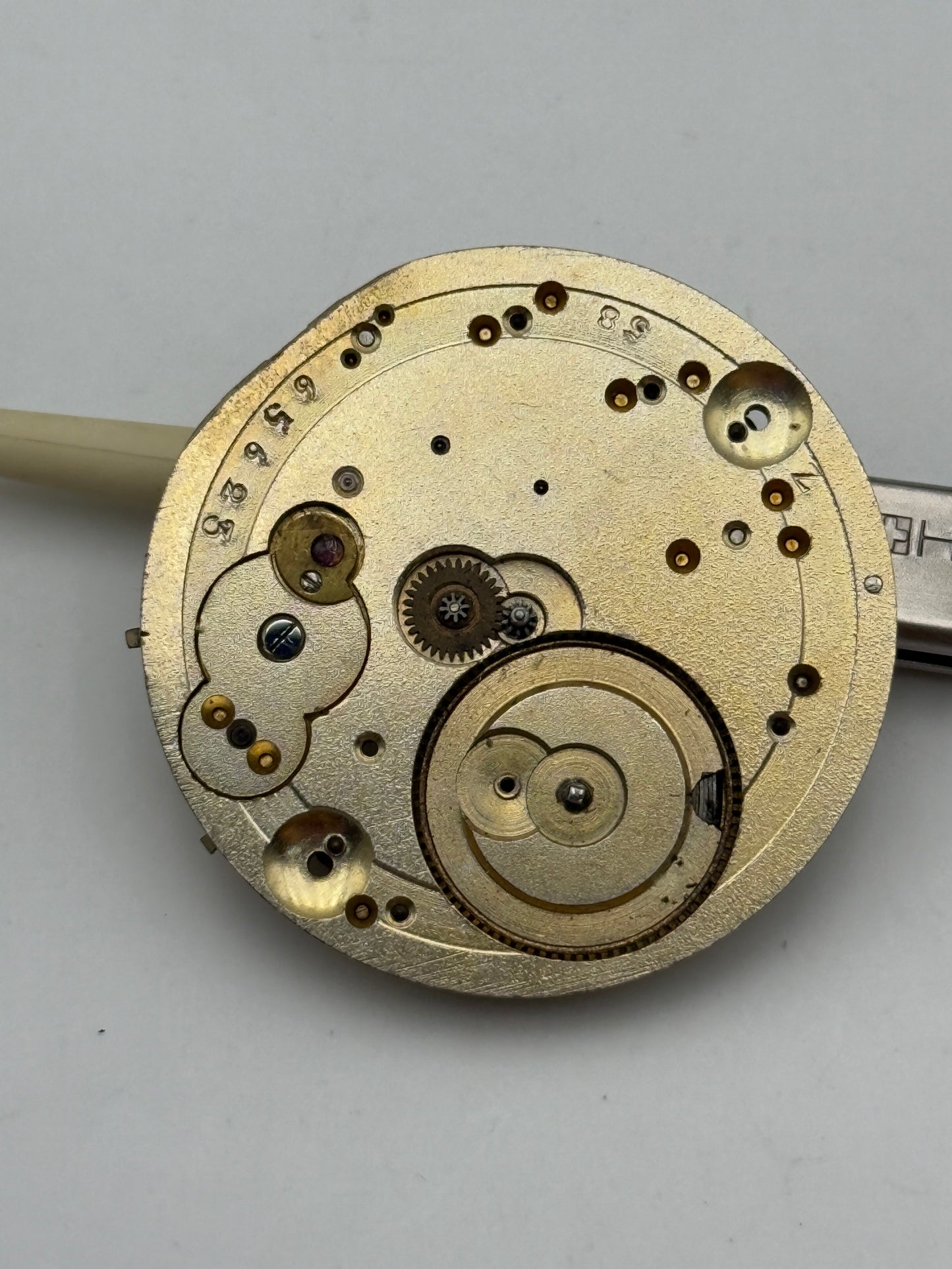 h.w. Cilindro chiavetta 36,3mm pocket watch movement cylinder