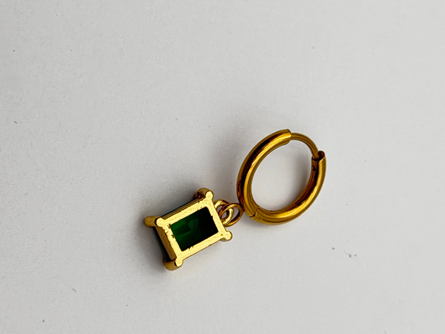 orecchino earring gold plated acciaio steel aisi 316l