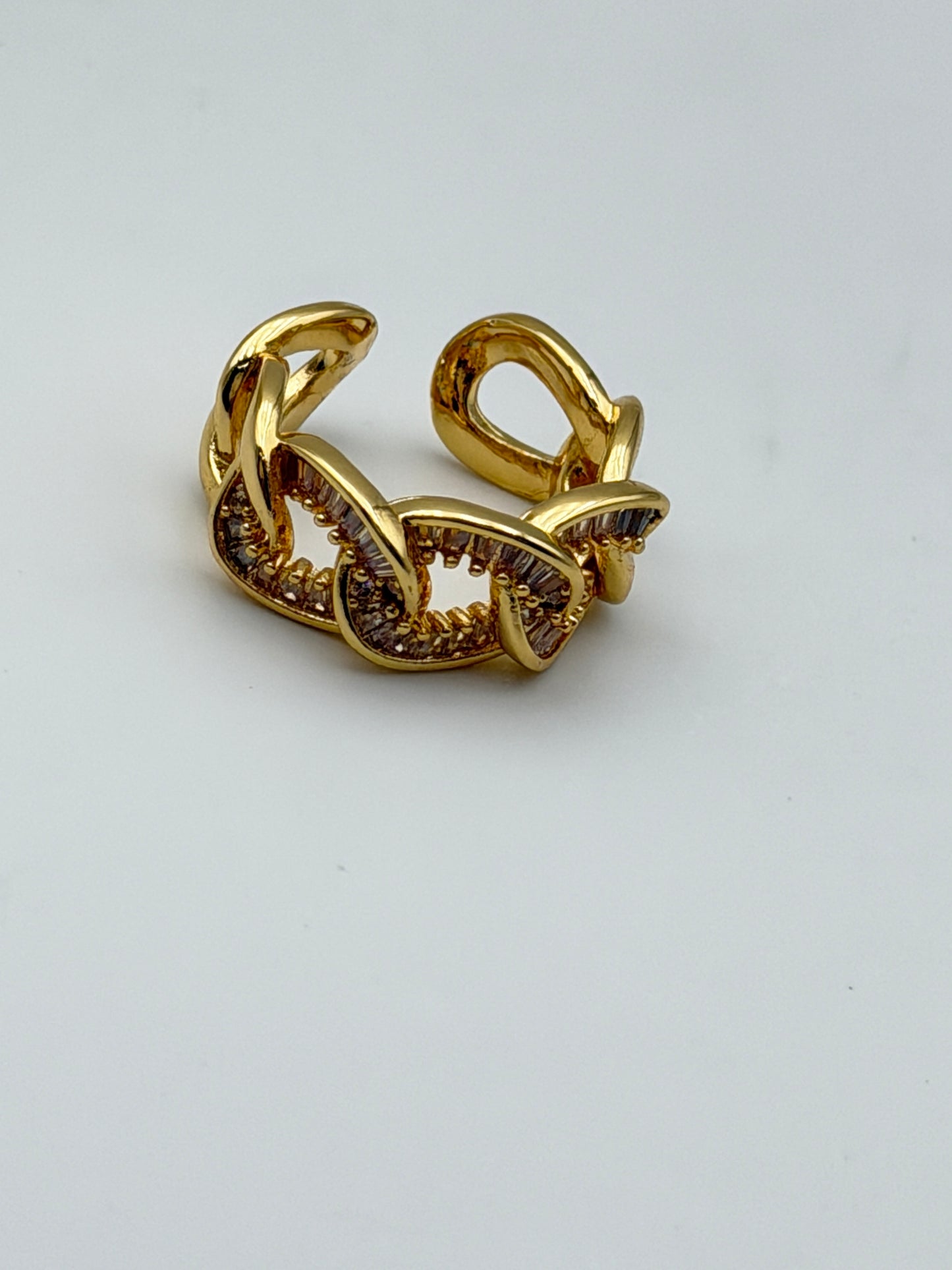 anello ring acciaio aisi 316l gold plated