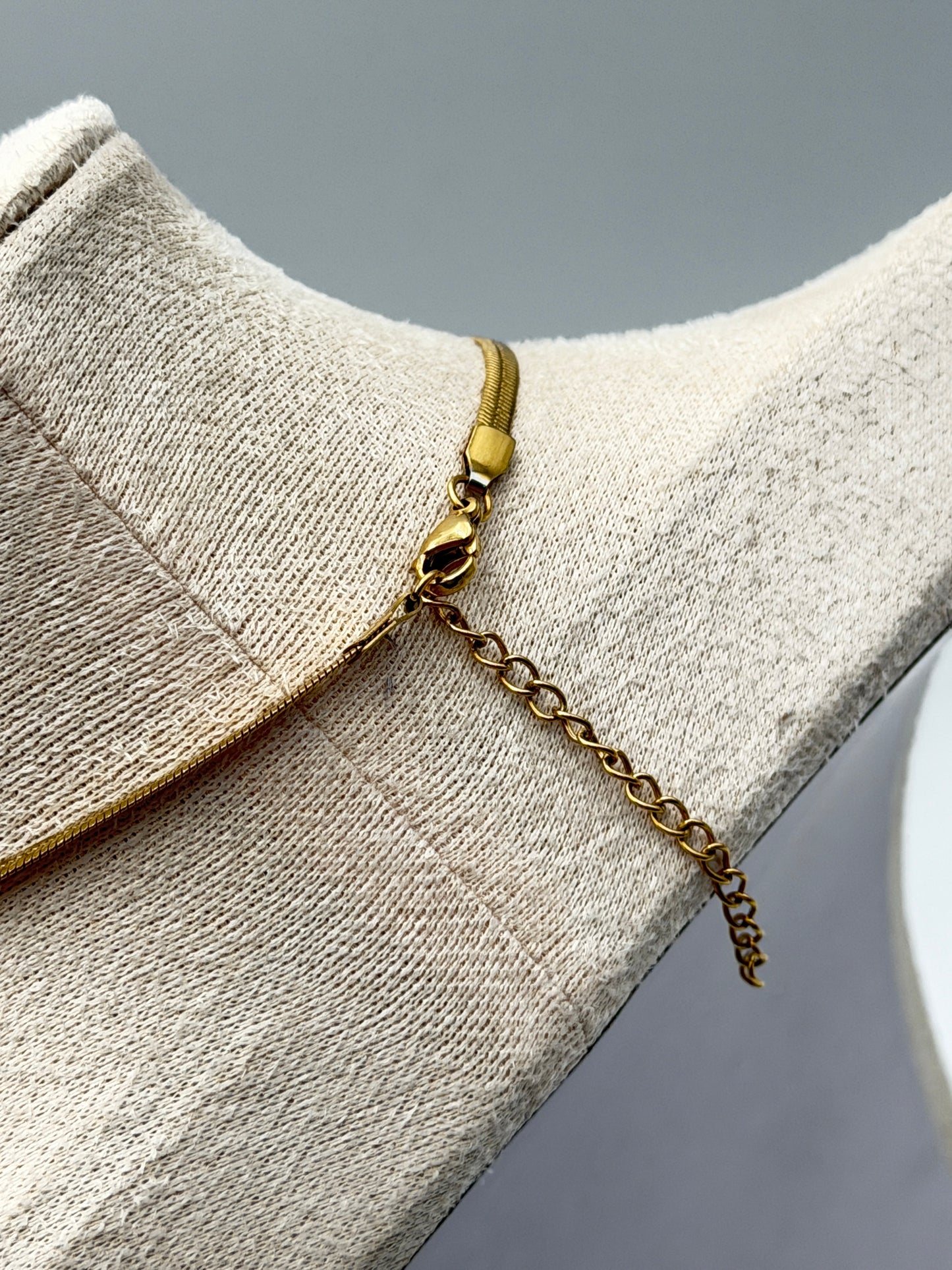 collana necklace acciaio aisi 316l gold plated