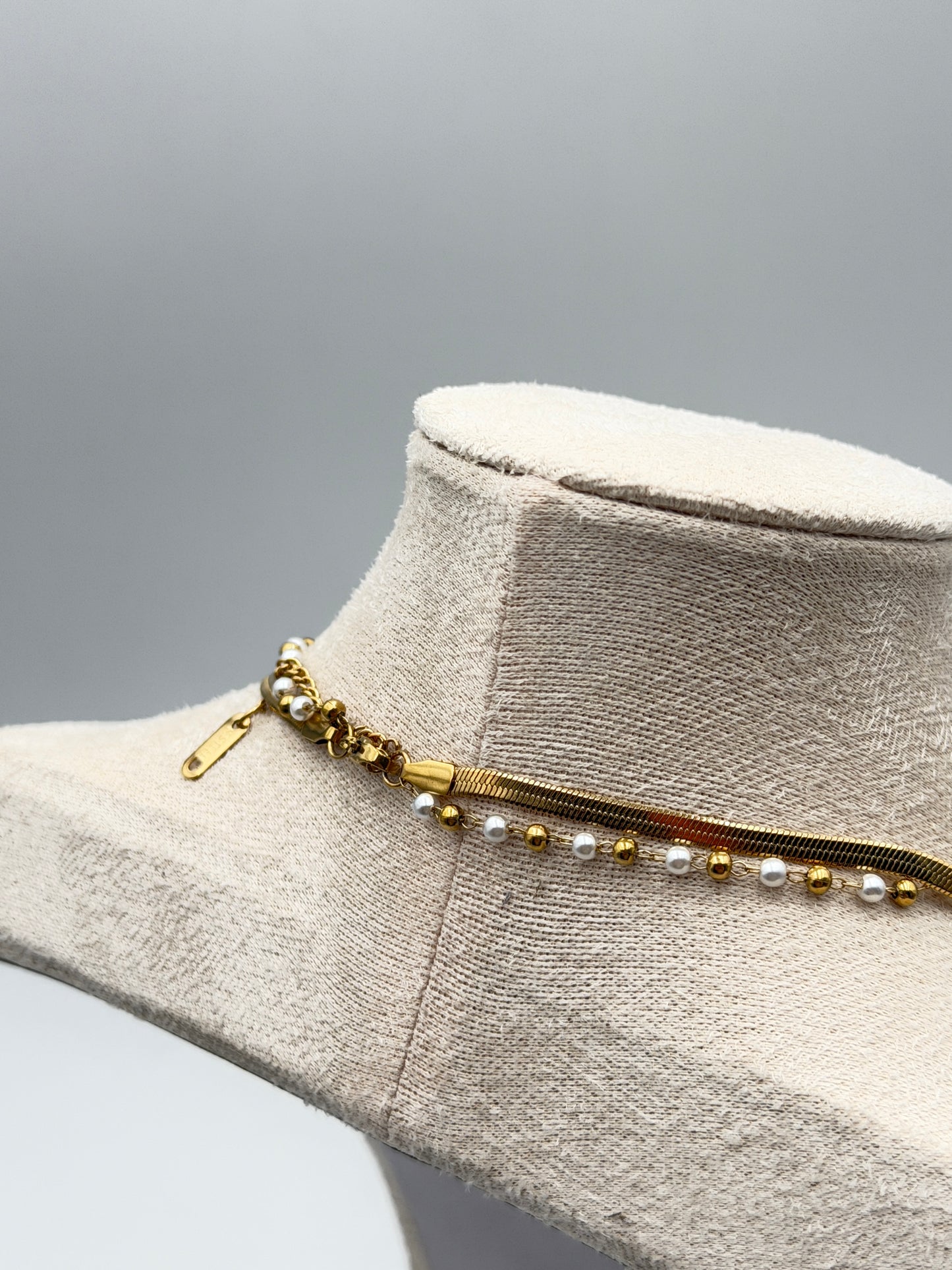 collana necklace acciaio aisi 316l gold plated
