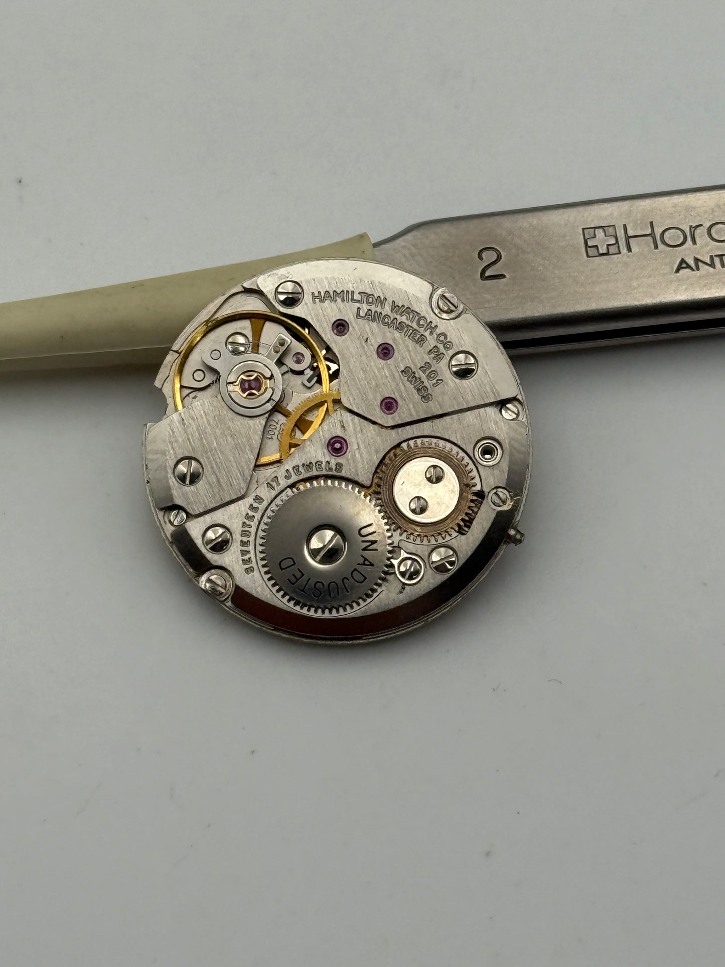 hamilton lancaster 201 peseux 7001 1892-1992 movement movimento