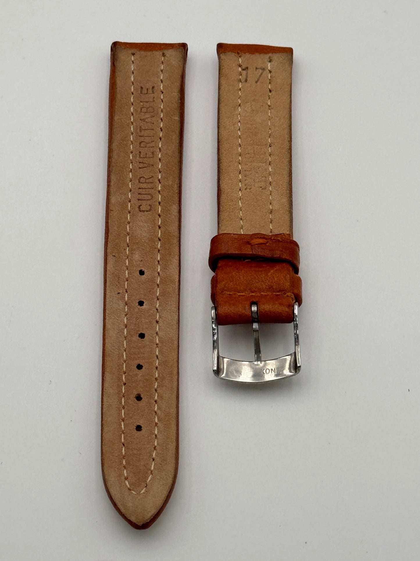 Cadet Chronostar cinturino strap pelle leather marrone 17mm