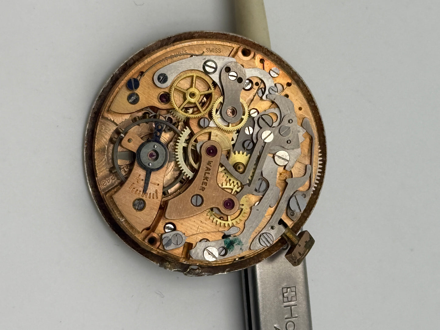 silver landeron 248 chrono movement movimento