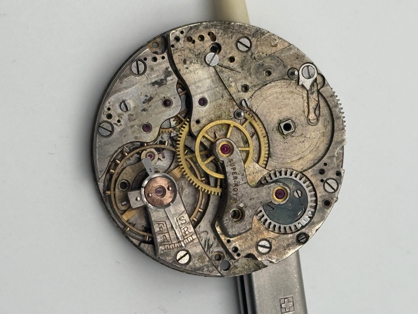 landeron chrono old movement movimento 34.5mm