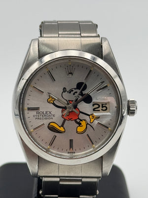 rolex precision oysterdate precision 6694 mickey mouse
