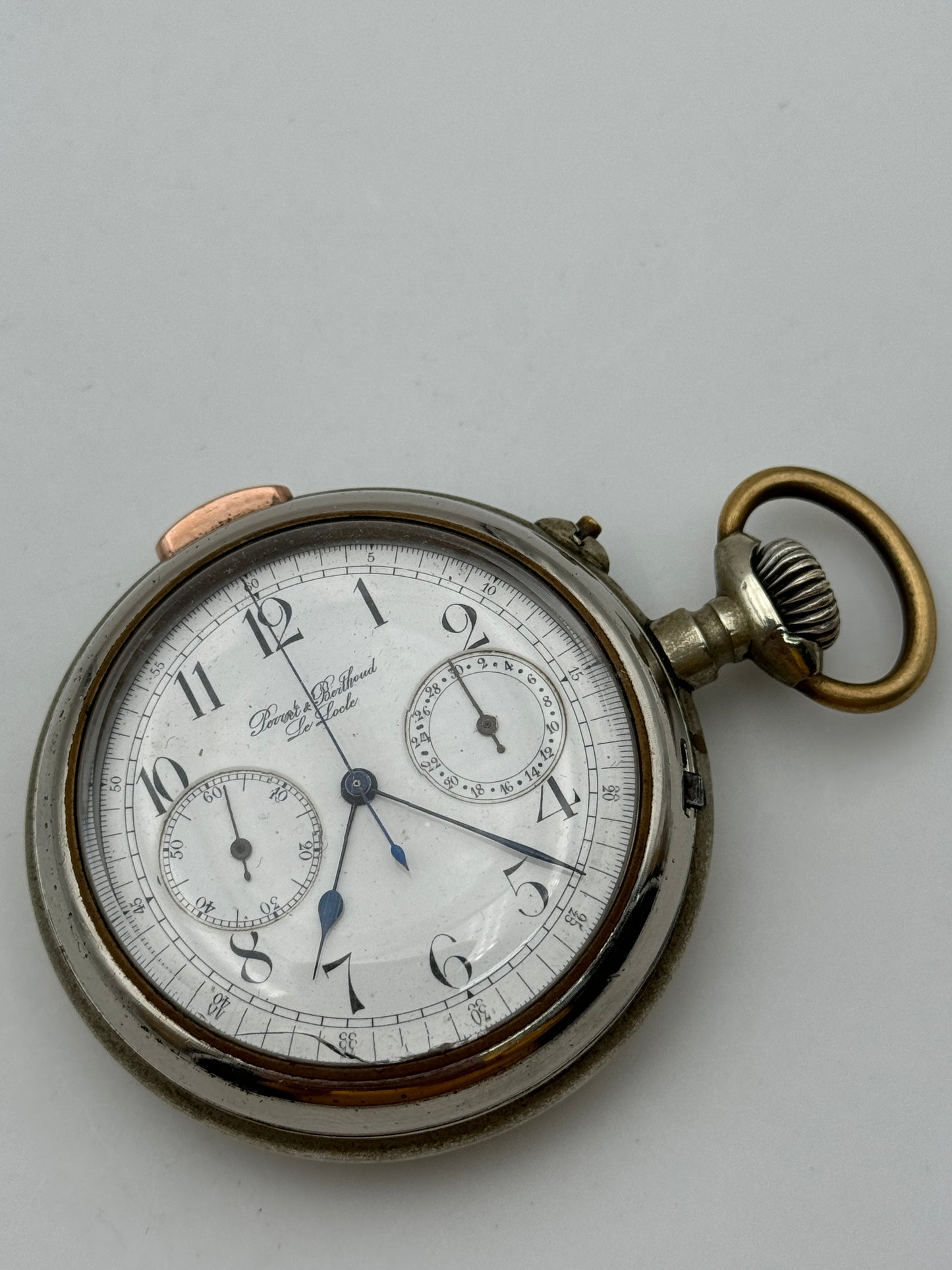 Berthoud da tasca cronografo con ripetizione minuti minute repeater chrono pocket watch
