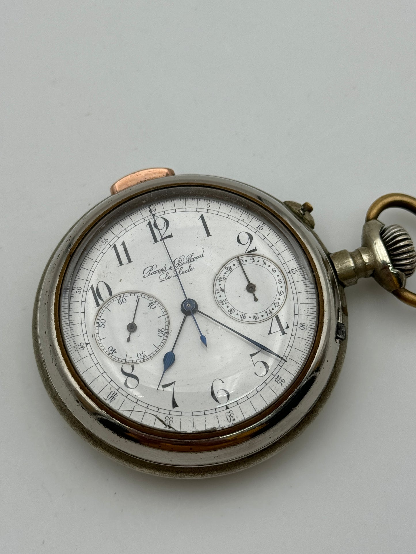 Berthoud da tasca cronografo con ripetizione minuti minute repeater chrono pocket watch