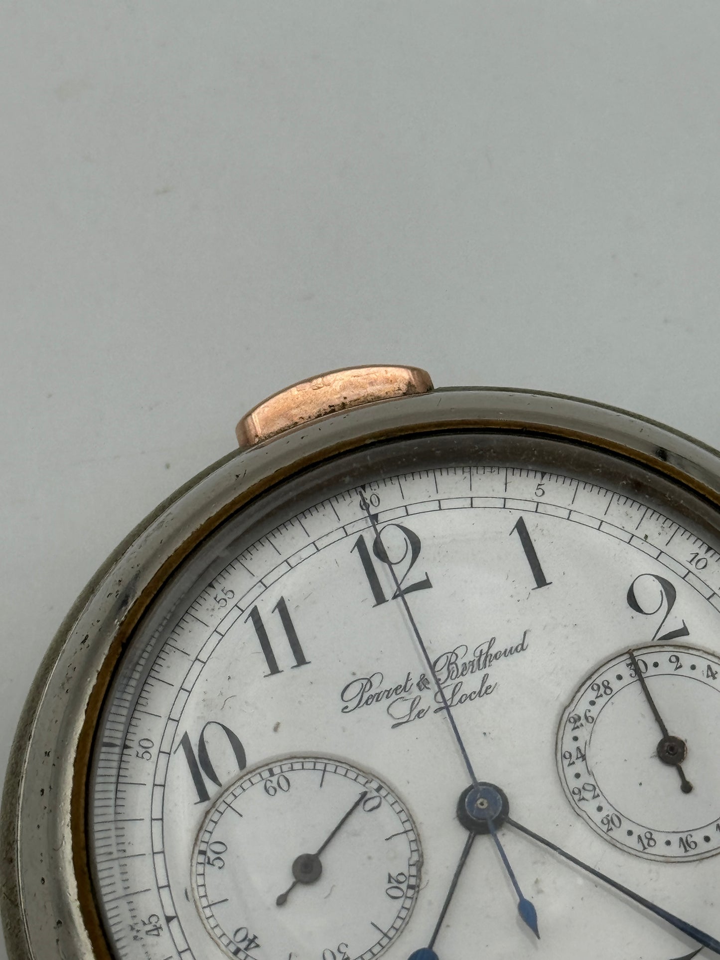 Berthoud da tasca cronografo con ripetizione minuti minute repeater chrono pocket watch