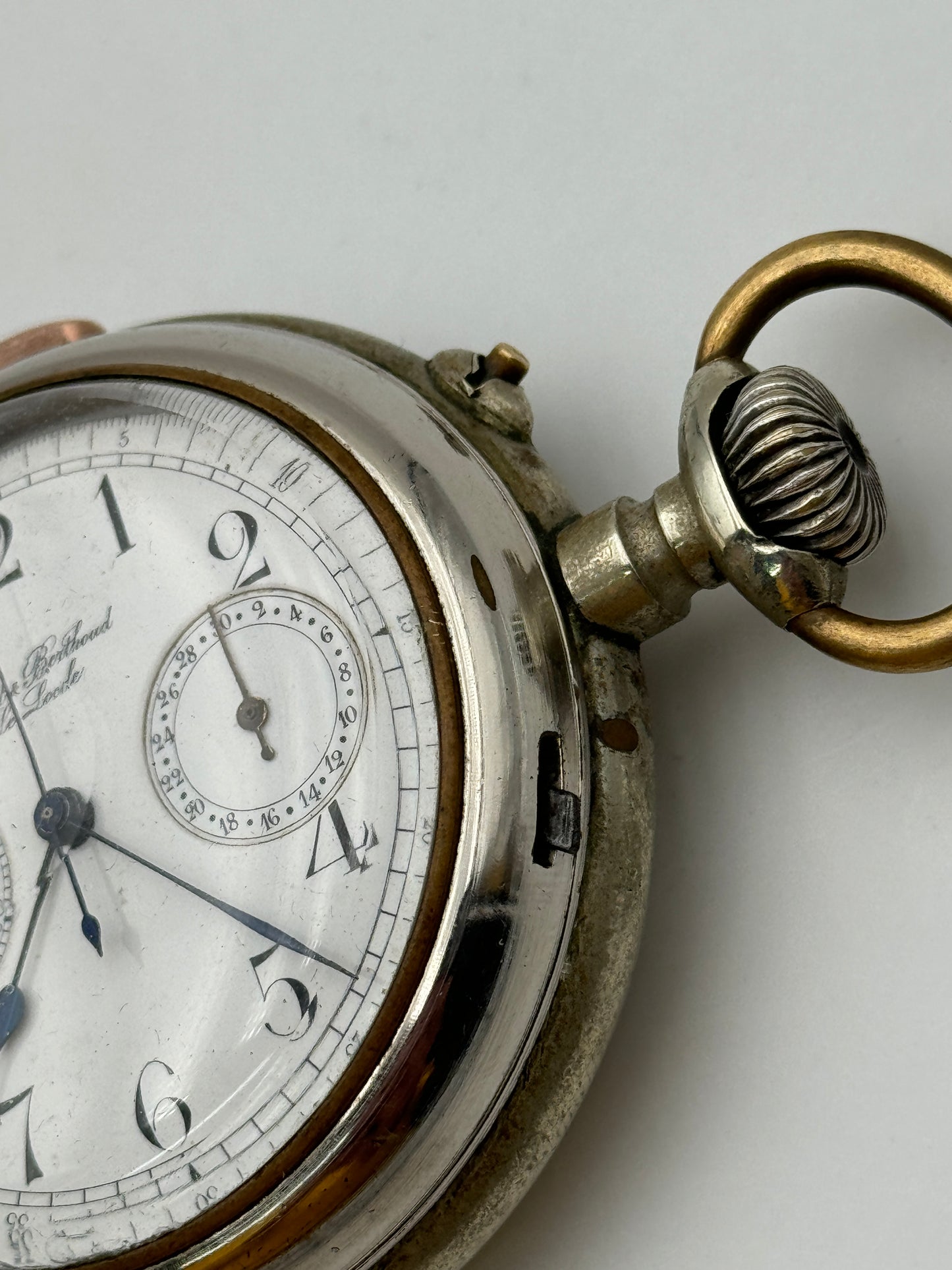 Berthoud da tasca cronografo con ripetizione minuti minute repeater chrono pocket watch