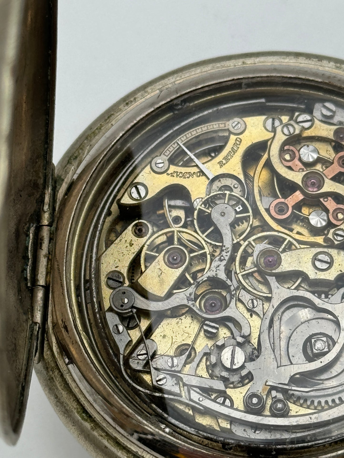 Berthoud da tasca cronografo con ripetizione minuti minute repeater chrono pocket watch