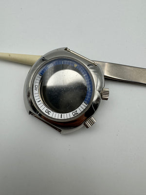 Diver doppia corona cassa 40.5mm  swiss made NOS