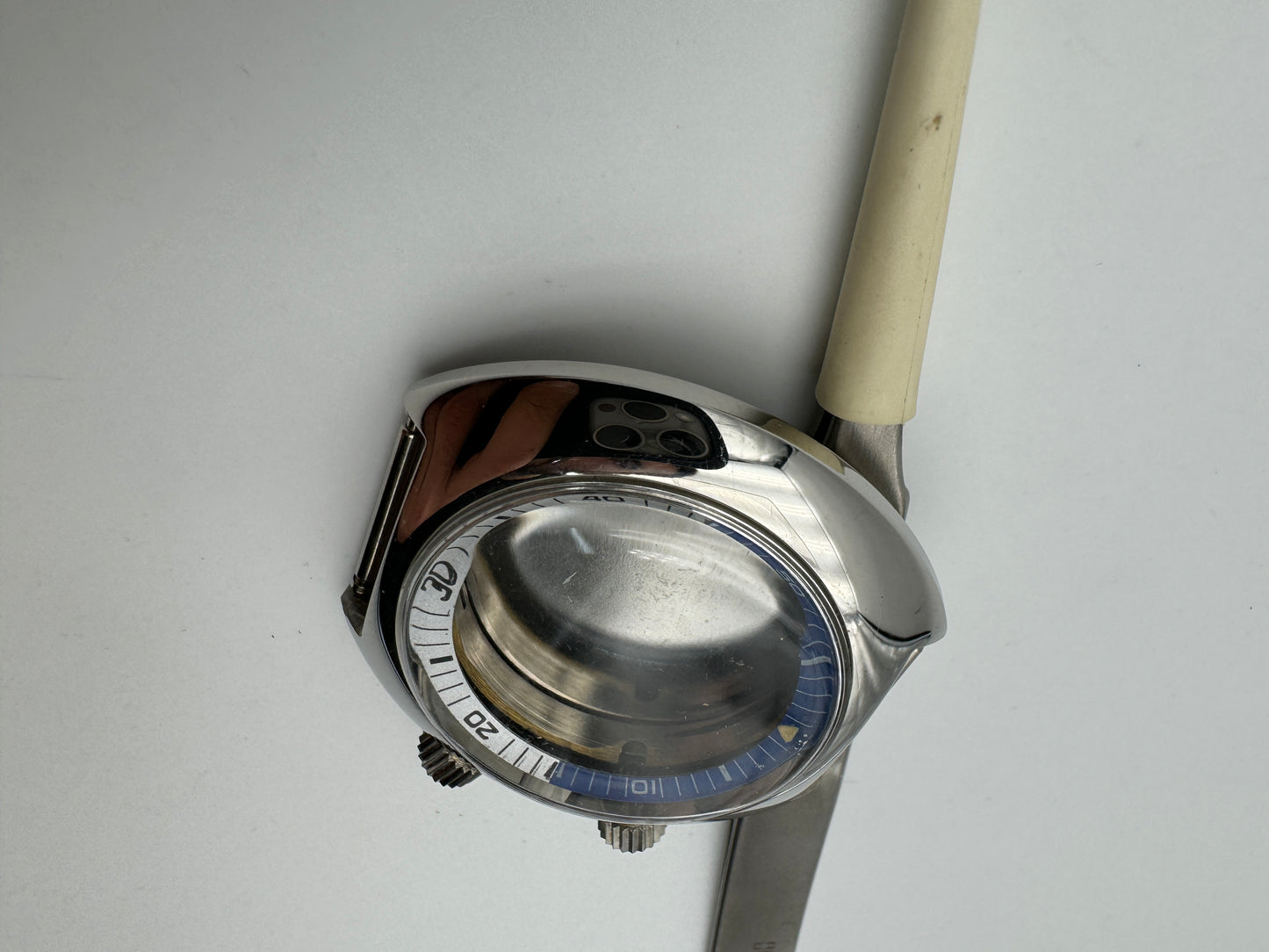 Diver doppia corona cassa 40.5mm  swiss made NOS