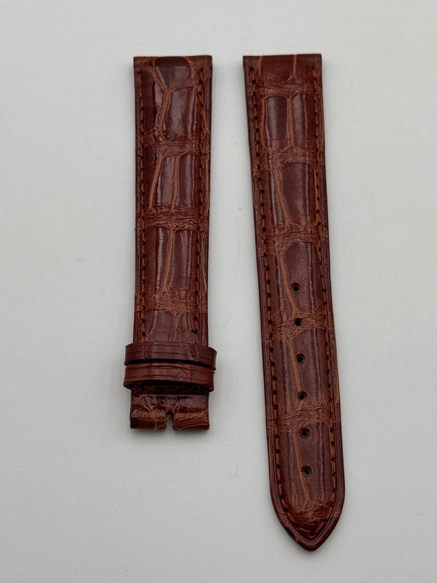 Lucien Rochat cinturino strap pelle leather coccodrillo marrone 18mm