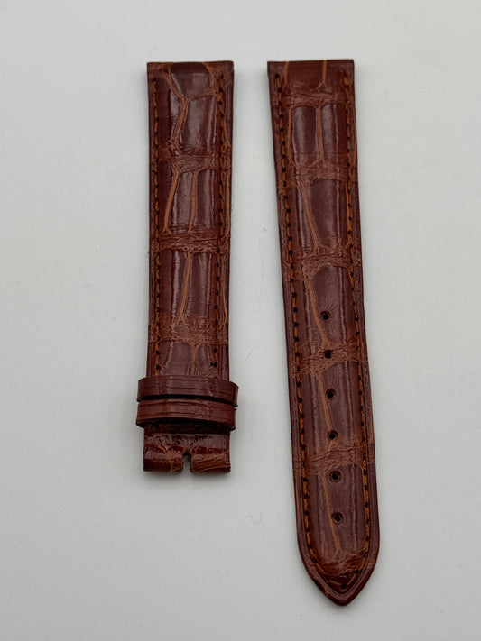 Lucien Rochat cinturino strap pelle leather coccodrillo marrone 18mm