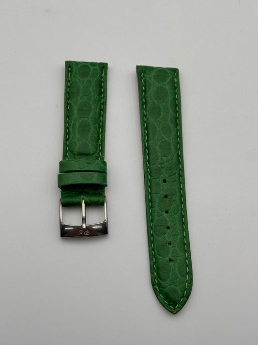 Philip Watch cinturino strap pelle leather coccodrillo verde 20mm