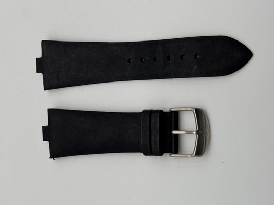 Philip Watch cinturino strap gomma rubber 26mm black nero