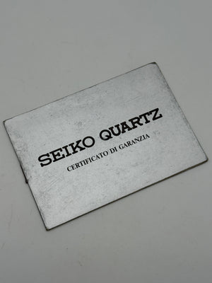 seiko quartz garanzia vintage japan warranty guarantee