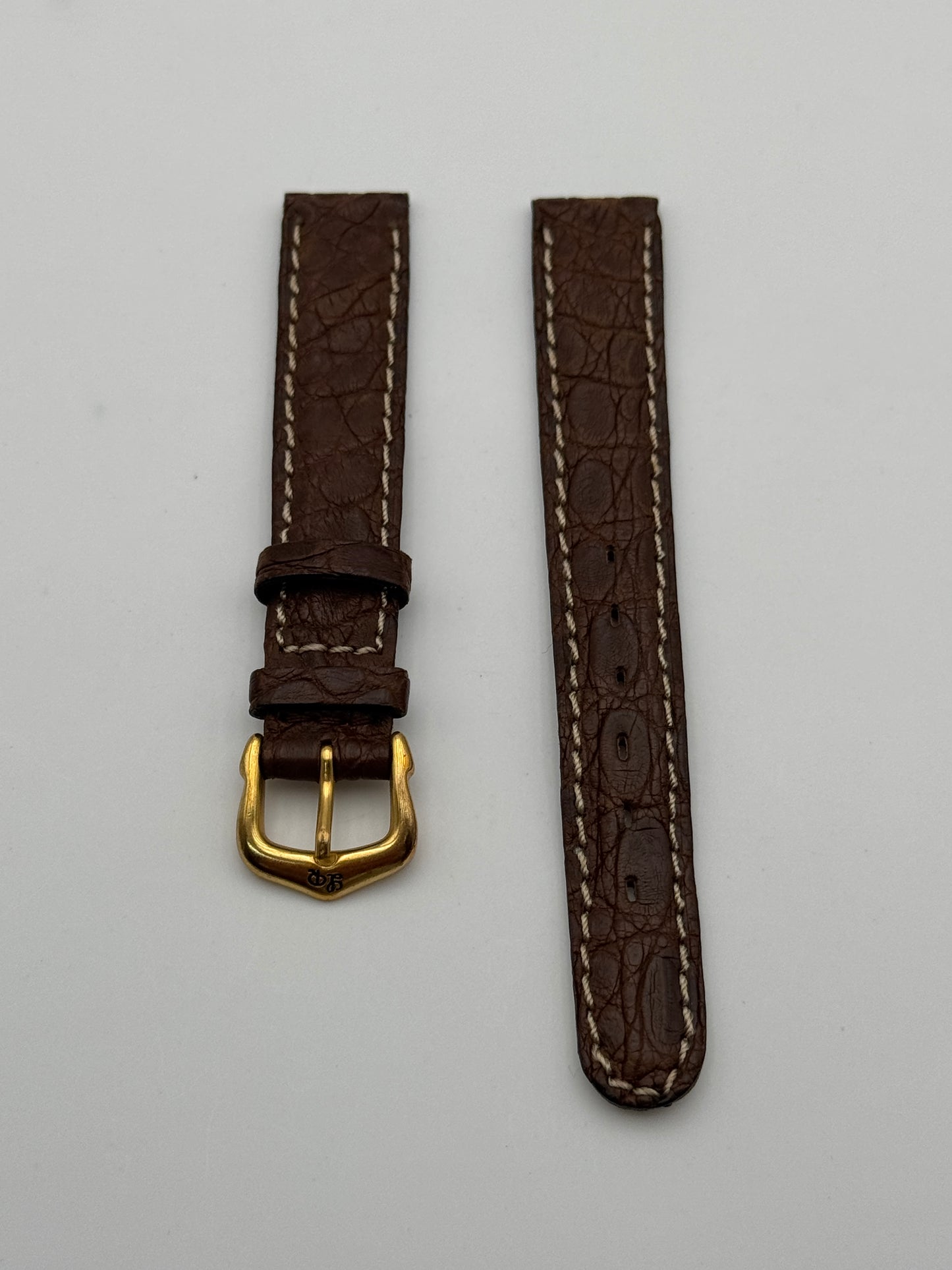 Lucien Rochat cinturino strap pelle leather coccodrillo marrone 13mm