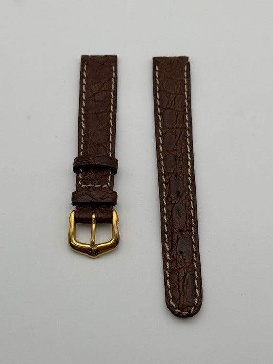 Lucien Rochat cinturino strap pelle leather coccodrillo marrone 13mm