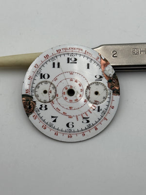 chrono porcelain dial quadrante anonimo 32-29mm