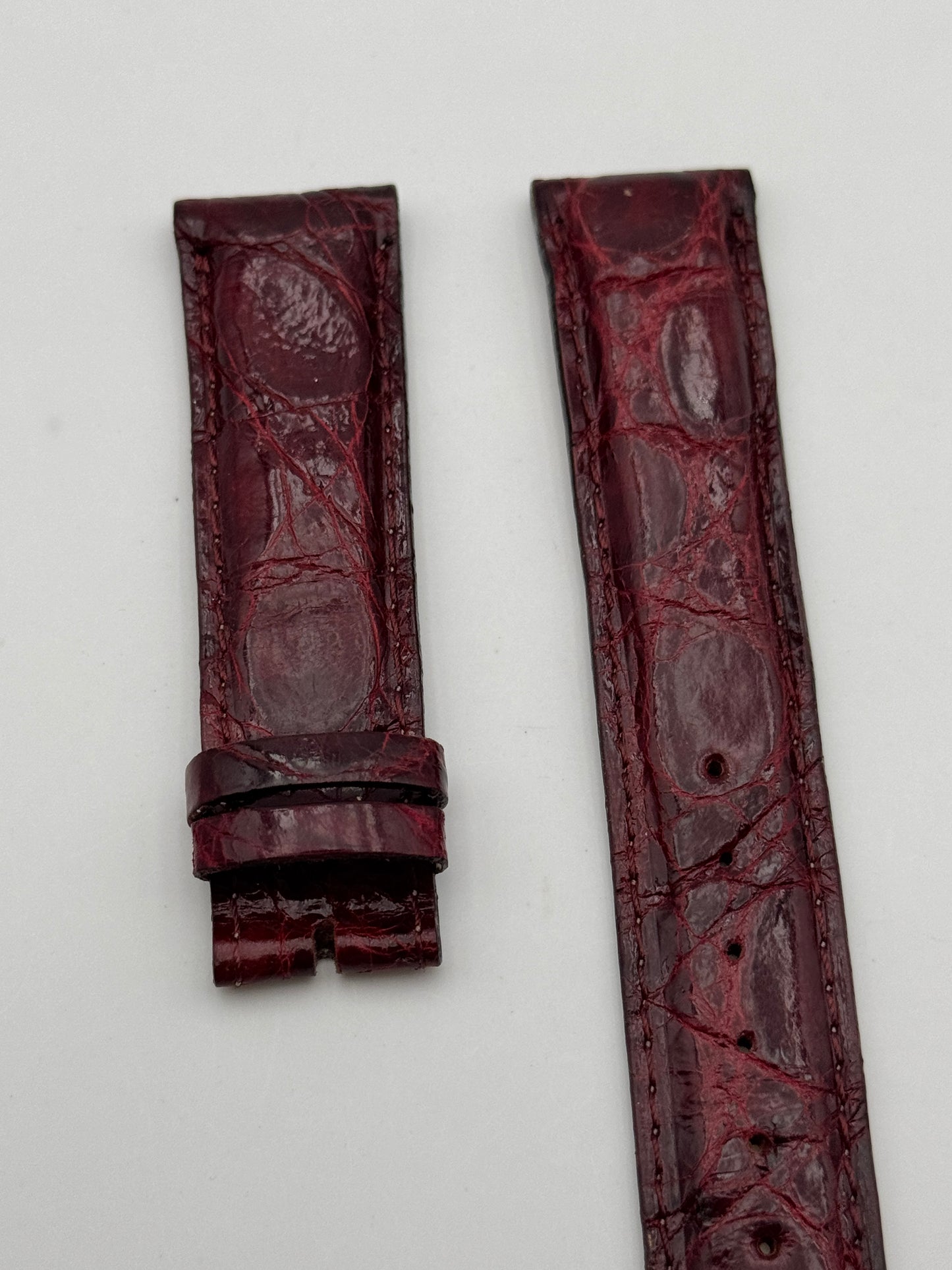 Lucien Rochat cinturino strap coccodrillo rosso 20mm