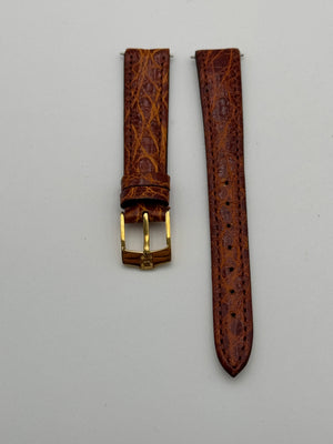 Mondia cinturino strap coccodrillo marrone 14mm