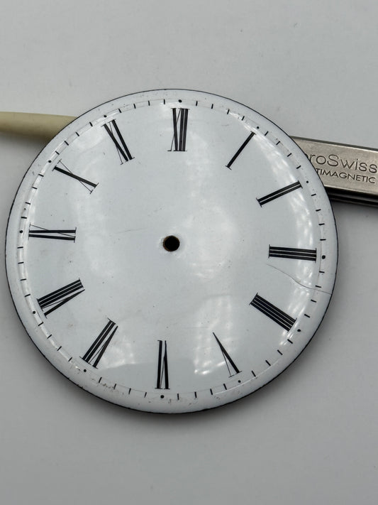dial quadrante pocket watch porcelain serpentine 54.4mm