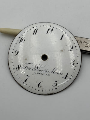 freres siss.menu geneve dial quadrante pocket watch serpentaine