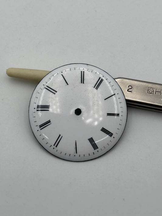 pocket watch dial quadrante porcelain 33mm