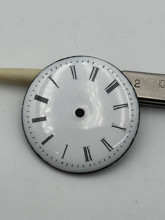 pocket watch dial quadrante porcelain 32.5mm