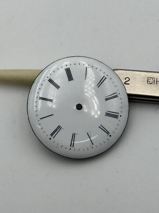 pocket watch dial quadrante porcelain 30mm