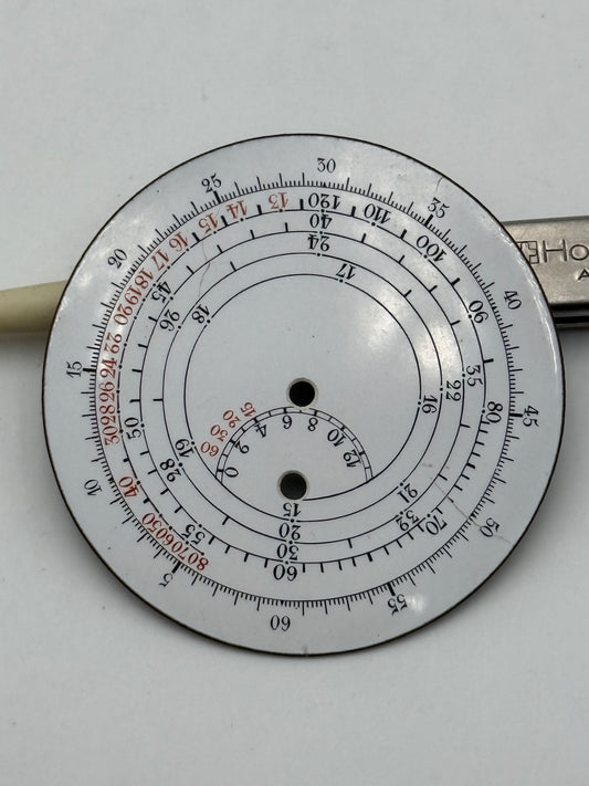 pocket watch dial quadrante porcelain 43mm