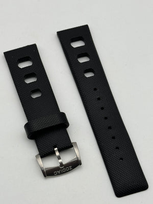 Zodiac cinturino strap rubber gomma diver 22 mm black